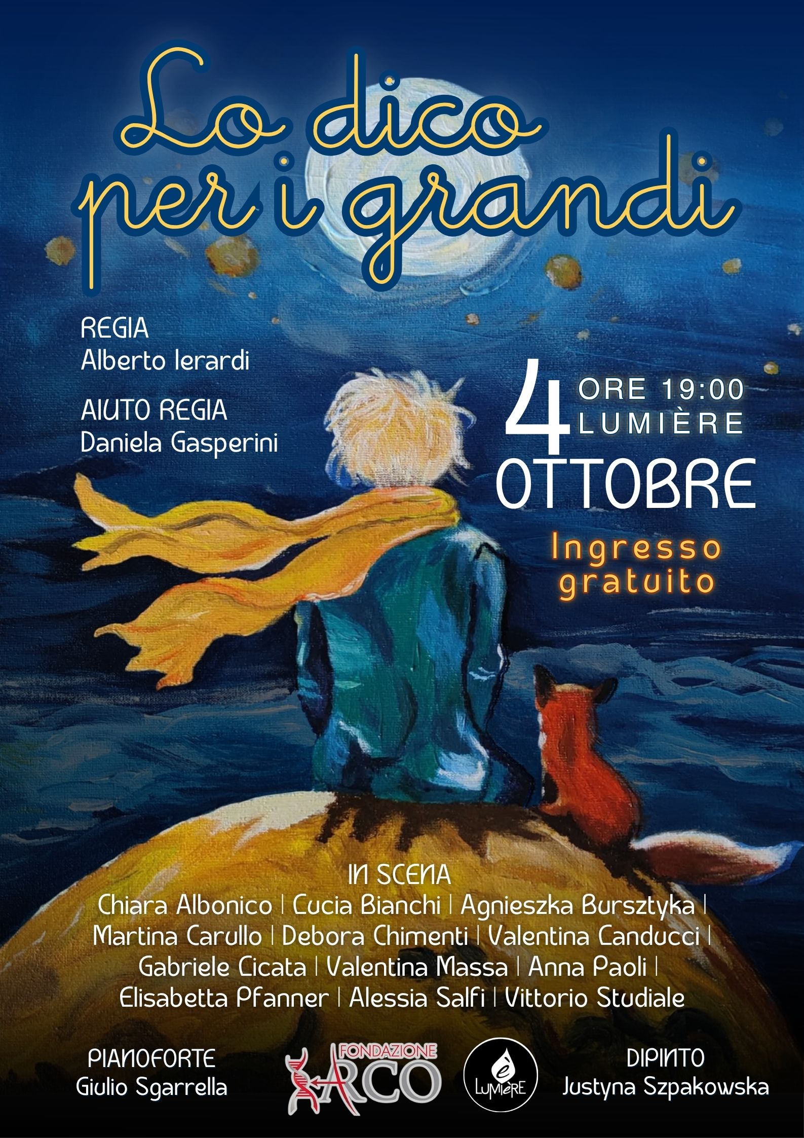 La Compagnia dell’Arco porta in scena al Lumière “Il Piccolo Principe”
